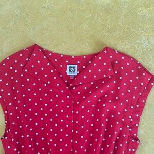 Red Polka Dot Blouse